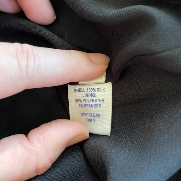 Rebecca Minkoff Women 100% Silk Mini Dress Size 4 Whimsigoth Crinkle Sheath NWOT - Picture 7 of 10